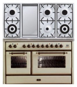 características Estufa de la cocina ILVE MS-120FD-MP Antique white Foto