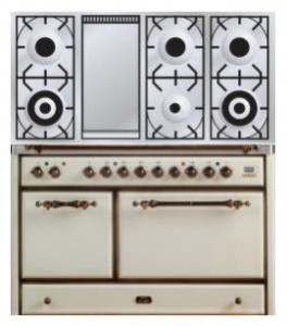 características Estufa de la cocina ILVE MCS-120FD-MP Antique white Foto