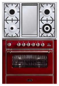 विशेषताएँ रसोई चूल्हा ILVE M-90FD-MP Red तस्वीर