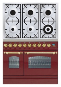 características Estufa de la cocina ILVE PDN-906-MP Red Foto