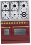 ILVE PDN-906-MP Red štedilnik, Vrsta pečice: električni, Vrsta kuhališča: plin