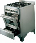 ILVE M-70-MP Stainless-Steel Kuchnia Kuchenka, Typ pieca: elektryczny, rodzaj płyty kuchennej: gaz