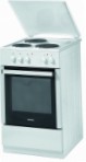 Gorenje E 51102 AW Kompor dapur, jenis oven: listrik, jenis hob: listrik