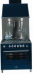 ILVE MTE-90-MP Stainless-Steel Fornuis, type oven: elektrisch, type kookplaat: elektrisch