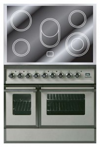 χαρακτηριστικά Σόμπα κουζίνα ILVE QDCE-90W-MP Antique white φωτογραφία