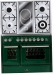 ILVE MTD-100VD-MP Green Kitchen Stove, type of oven: electric, type of hob: combined