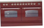 ILVE PDN-120FR-MP Red Kuchnia Kuchenka, Typ pieca: elektryczny, rodzaj płyty kuchennej: gaz