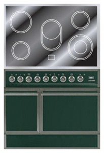 características Estufa de la cocina ILVE QDCE-90-MP Green Foto