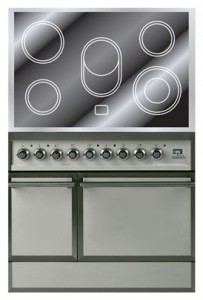 características Estufa de la cocina ILVE QDCE-90-MP Antique white Foto
