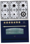 ILVE PN-906-VG Blue Kitchen Stove, type of oven: gas, type of hob: gas