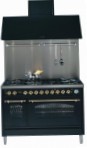 ILVE PN-120B-VG Blue Fornuis, type oven: gas, type kookplaat: gecombineerde