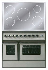 características Estufa de la cocina ILVE QDCI-90W-MP Antique white Foto