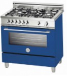 BERTAZZONI X90 5 GEV BL Fornuis, type oven: gas, type kookplaat: gas