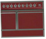 ILVE QDC-90R-MP Red Kitchen Stove, type of oven: electric, type of hob: combined