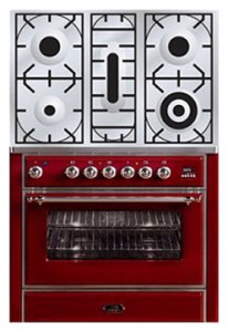 Характеристики Кухонна плита ILVE M-90PD-MP Red фото