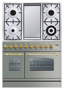 विशेषताएँ रसोई चूल्हा ILVE PDN-90F-MP Stainless-Steel तस्वीर