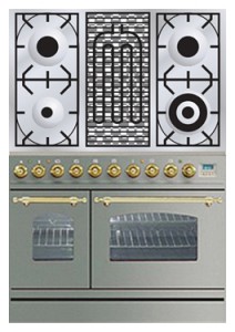विशेषताएँ रसोई चूल्हा ILVE PDN-90B-MP Stainless-Steel तस्वीर
