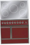 ILVE QDCI-90-MP Red Virtuves Plīts, Cepeškrāsns tips: elektrības, no plīts tips: elektrības
