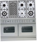 ILVE PDW-120B-VG Stainless-Steel Kitchen Stove, type of oven: gas, type of hob: gas