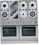 ILVE PDL-120V-VG Stainless-Steel Fornuis, type oven: gas, type kookplaat: gecombineerde