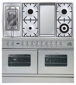 características Estufa de la cocina ILVE PDW-120FR-MP Stainless-Steel Foto