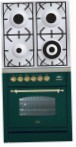 ILVE PN-70-VG Green Virtuvės viryklė, tipo orkaitės: dujos, tipo kaitlentės: dujos