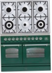 ILVE PDN-1006-VG Green Kitchen Stove, type of oven: gas, type of hob: gas