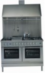 ILVE PDF-120S-VG Stainless-Steel Kompor dapur, jenis oven: gas, jenis hob: gas