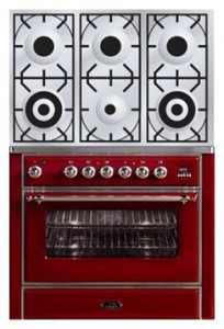 विशेषताएँ रसोई चूल्हा ILVE M-906D-MP Red तस्वीर