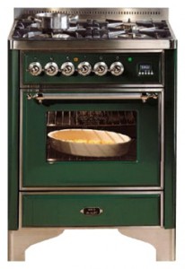características Estufa de la cocina ILVE M-70D-MP Green Foto