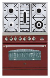 Характеристики Кухонна плита ILVE PN-80-VG Red фото