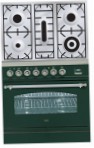 ILVE PN-80-VG Green Kitchen Stove, type of oven: gas, type of hob: gas