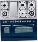 ILVE PN-120F-VG Blue Kitchen Stove, type of oven: gas, type of hob: gas