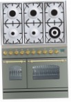 ILVE PDN-906-VG Stainless-Steel Sporák, typ rúry: plyn, Typ varnej dosky: plyn