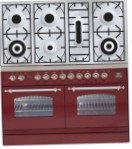 ILVE PDN-1207-VG Red Virtuves Plīts, Cepeškrāsns tips: gāze, no plīts tips: gāze