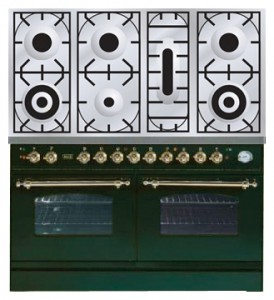 características Estufa de la cocina ILVE PDN-1207-VG Green Foto