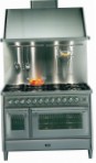ILVE MT-1207-MP Stainless-Steel Fornuis, type oven: elektrisch, type kookplaat: gas
