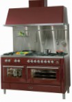 ILVE MT-150F-MP Red Fornuis, type oven: elektrisch, type kookplaat: gas