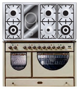характеристики Кухонная плита ILVE MCSA-120VD-MP Antique white Фото