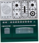 ILVE PN-120S-VG Green Fornuis, type oven: gas, type kookplaat: gas