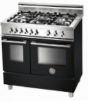 BERTAZZONI W90 5 MFE NE Fornuis, type oven: elektrisch, type kookplaat: gas