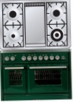 ILVE MTD-100FD-MP Green Virtuvės viryklė, tipo orkaitės: elektros, tipo kaitlentės: dujos