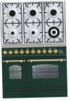 ILVE PDN-906-MP Green Fornuis, type oven: elektrisch, type kookplaat: gas