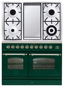 características Fogão de Cozinha ILVE PDN-100F-VG Green Foto