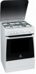 Indesit KN 6G2 (W) 厨房炉灶, 烘箱类型: 气体, 滚刀式: 气体