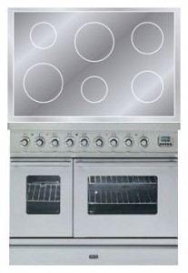 características Fogão de Cozinha ILVE PDWI-100-MW Stainless-Steel Foto