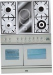 ILVE PDW-100V-VG Stainless-Steel 厨房炉灶, 烘箱类型: 气体, 滚刀式: 结合