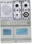 ILVE PDW-100S-VG Stainless-Steel Kitchen Stove, type of oven: gas, type of hob: gas