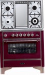 ILVE M-90FD-E3 Red 厨房炉灶, 烘箱类型: 电动, 滚刀式: 结合