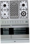 ILVE PDF-90B-VG Stainless-Steel 厨房炉灶, 烘箱类型: 气体, 滚刀式: 气体